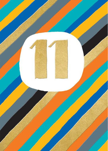Picture of 11TH BIRTHDAY CARD BLUE